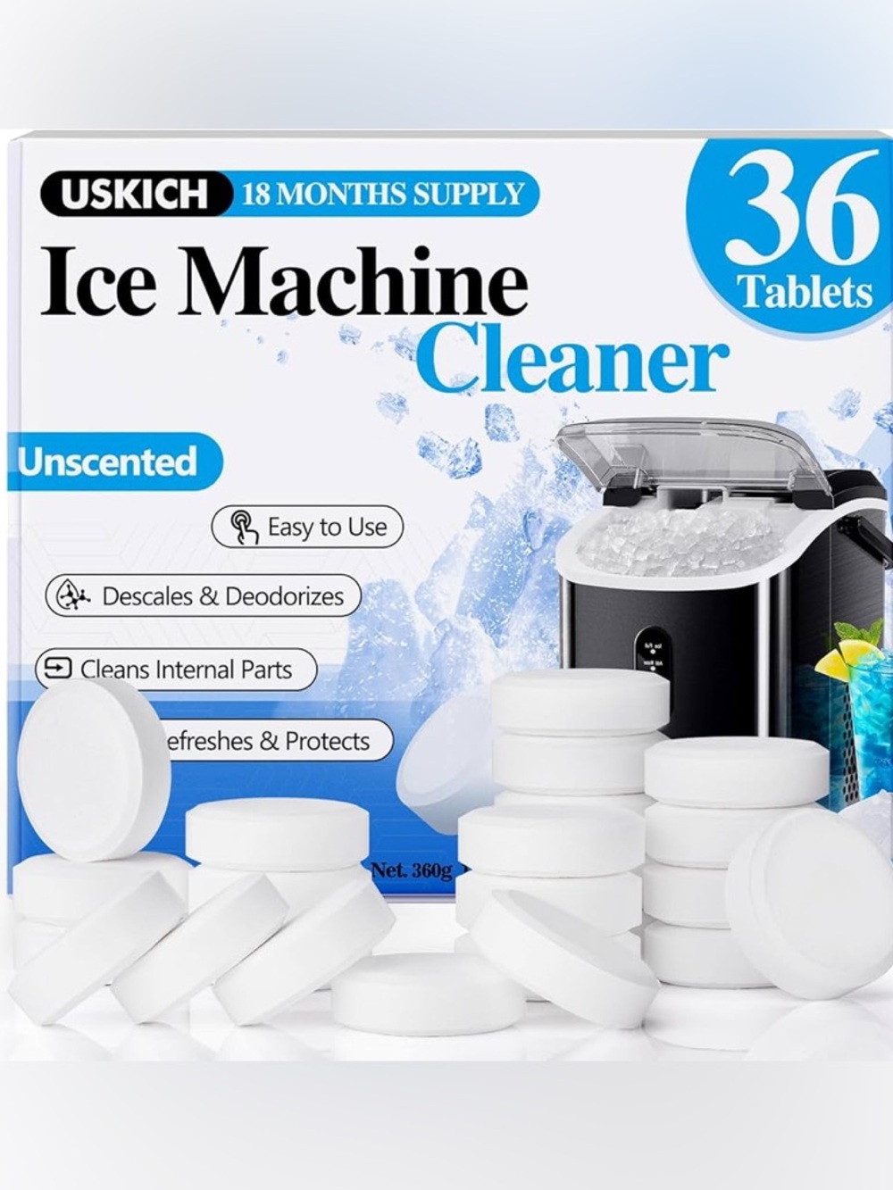 Ice Machine Cleaner Tablets - 36